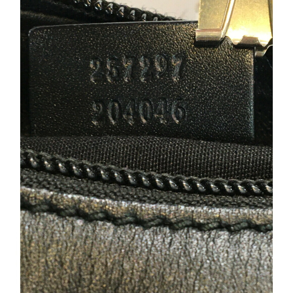 Gucci GG Crystal Half Moon Hobo bag Black - Picture 5 of 6